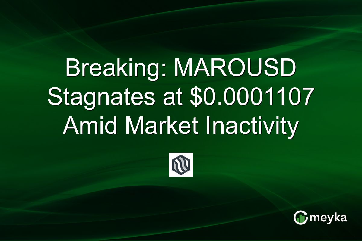 Breaking: MAROUSD Stagnates at $0.0001107 Amid Market Inactivity