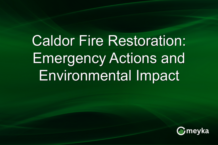 Caldor Fire Restoration: Emergency Actions and Environmental Impact