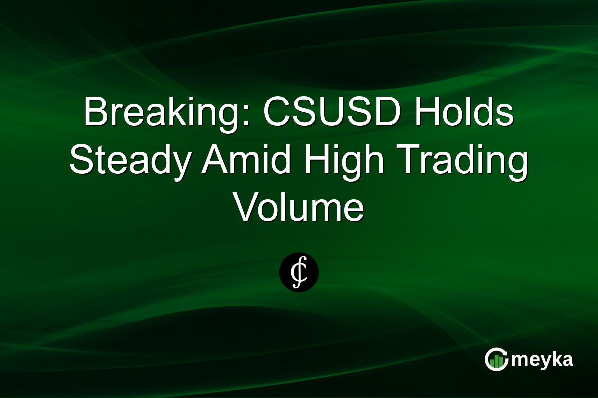 Breaking: CSUSD Holds Steady Amid High Trading Volume
