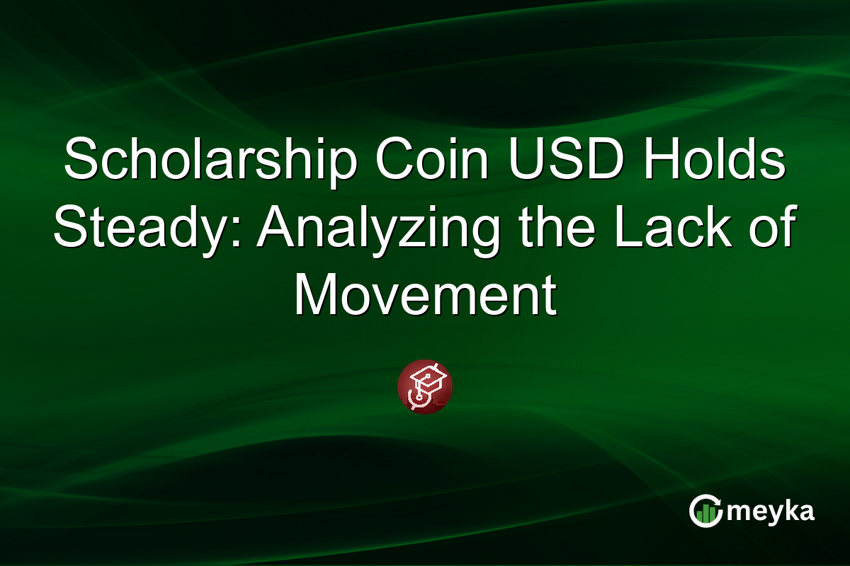 Scholarship Coin USD Holds Steady: Analyzing the Lack of Movement