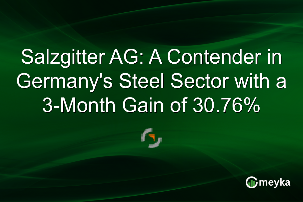 Salzgitter AG: A Contender in Germany's Steel Sector with a 3-Month Gain of 30.76%
