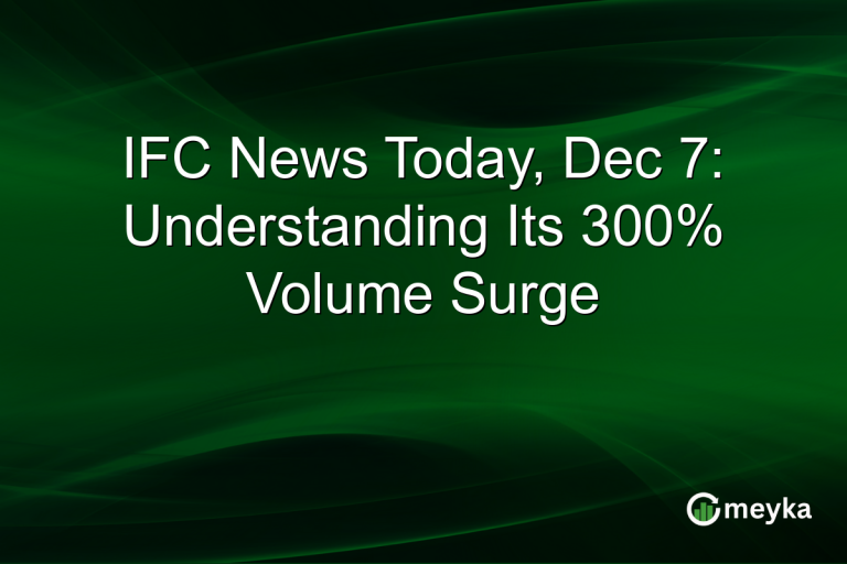 IFC News Today, Dec 7: Understanding Its 300% Volume Surge