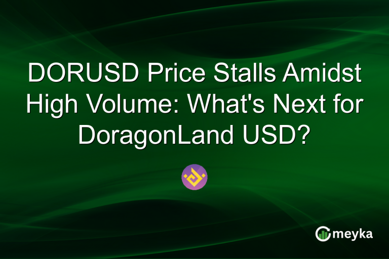 DORUSD Price Stalls Amidst High Volume: What's Next for DoragonLand USD?