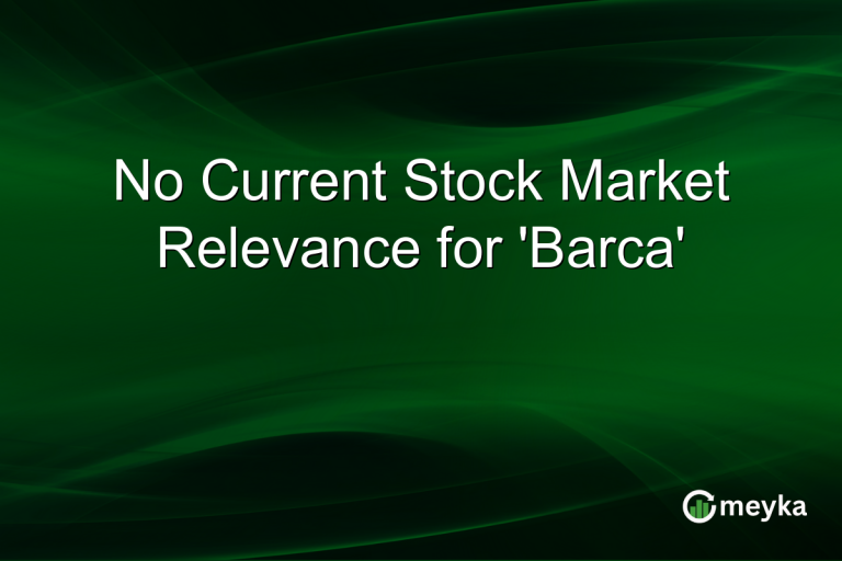 No Current Stock Market Relevance for 'Barca'
