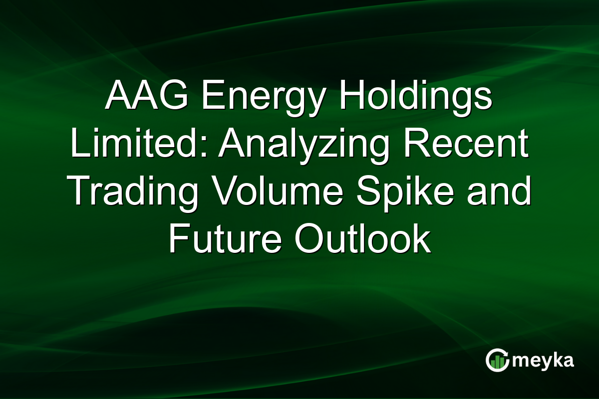 AAG Energy Holdings Limited: Analyzing Recent Trading Volume Spike and Future Outlook