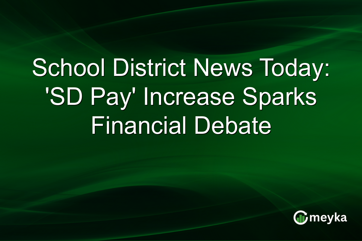School District News Today: 'SD Pay' Increase Sparks Financial Debate