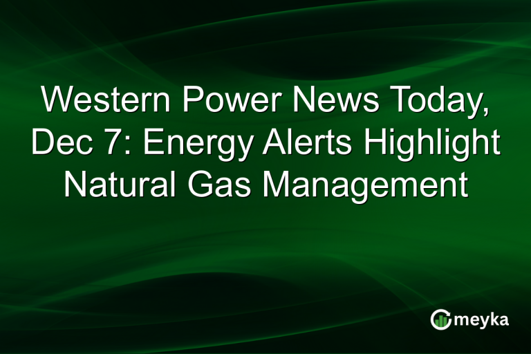 Western Power News Today, Dec 7: Energy Alerts Highlight Natural Gas Management