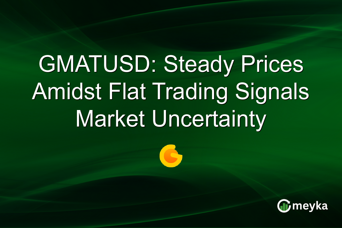 GMATUSD: Steady Prices Amidst Flat Trading Signals Market Uncertainty