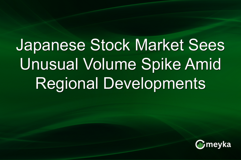 Japanese Stock Market Sees Unusual Volume Spike Amid Regional Developments