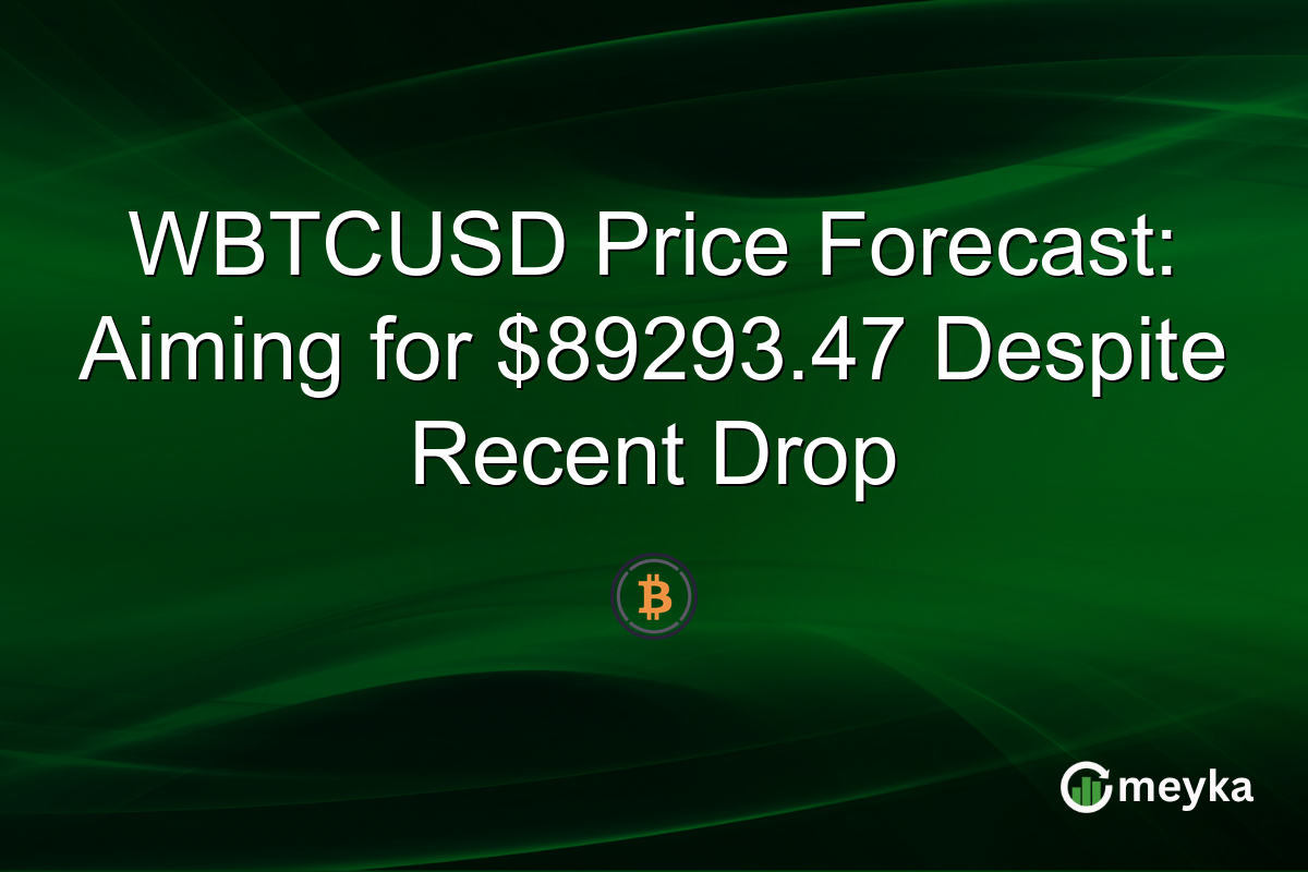 WBTCUSD Price Forecast: Aiming for $89293.47 Despite Recent Drop