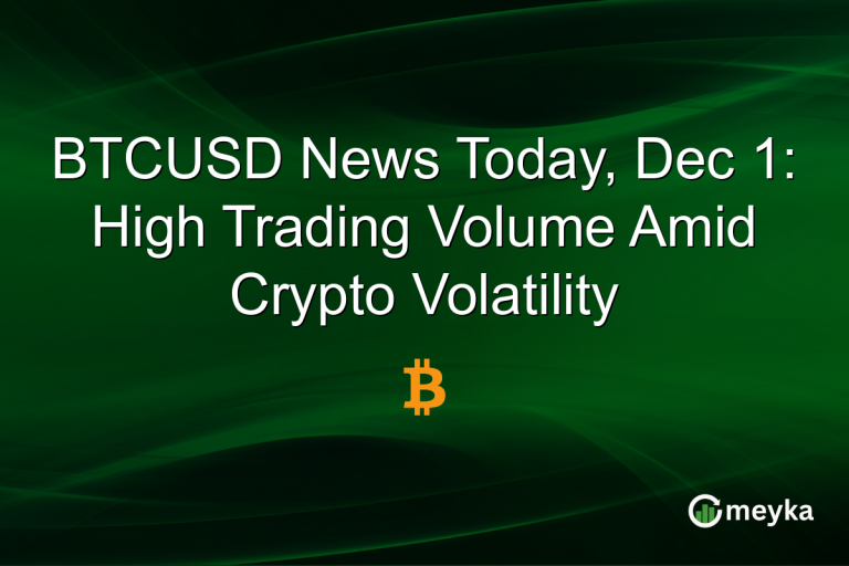BTCUSD News Today, Dec 1: High Trading Volume Amid Crypto Volatility