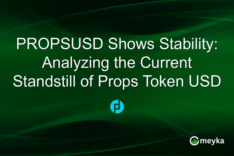 PROPSUSD Shows Stability: Analyzing the Current Standstill of Props Token USD