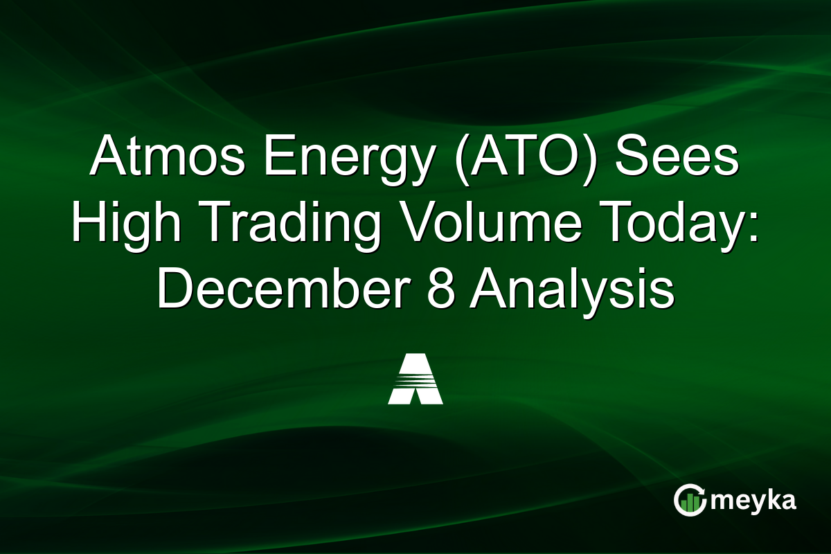 Atmos Energy (ATO) Sees High Trading Volume Today: December 8 Analysis