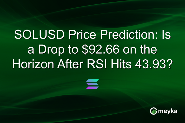 SOLUSD Price Prediction: Is a Drop to $92.66 on the Horizon After RSI Hits 43.93?