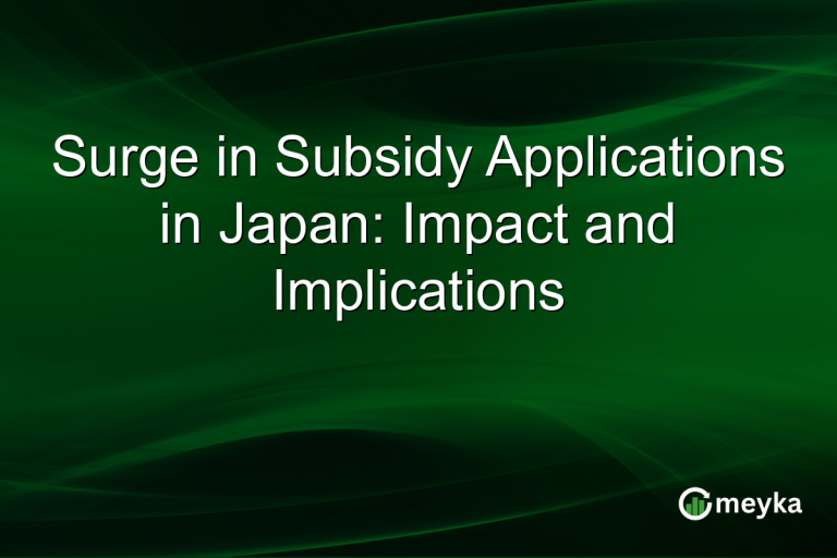 Surge in Subsidy Applications in Japan: Impact and Implications