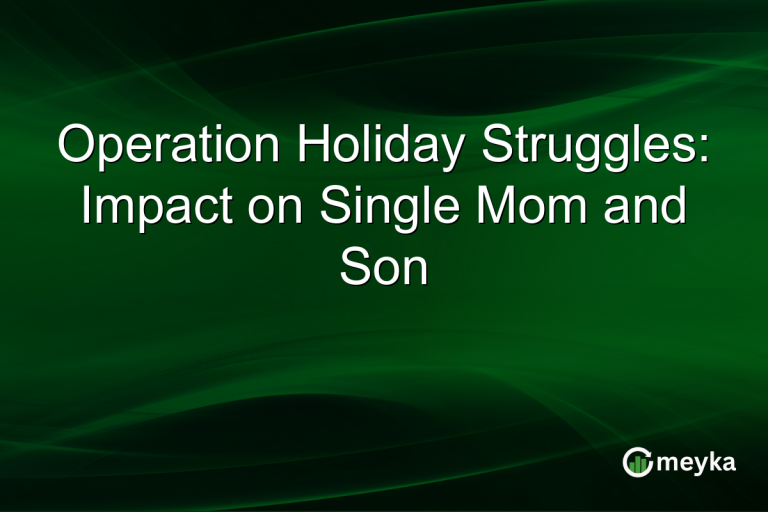 Operation Holiday Struggles: Impact on Single Mom and Son