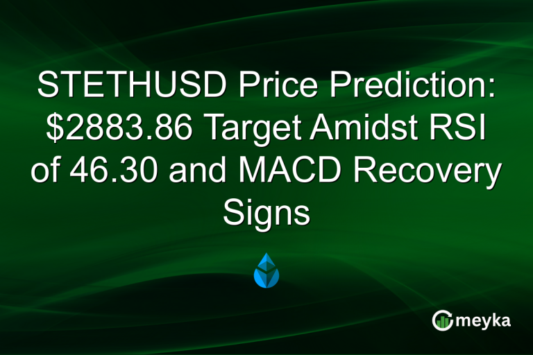 STETHUSD Price Prediction: $2883.86 Target Amidst RSI of 46.30 and MACD Recovery Signs