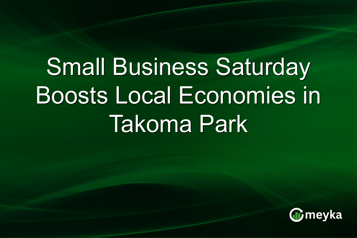 Small Business Saturday Boosts Local Economies in Takoma Park