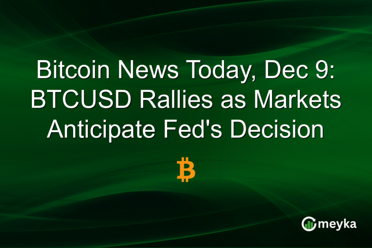 Bitcoin News Today, Dec 9: BTCUSD Rallies as Markets Anticipate Fed's Decision