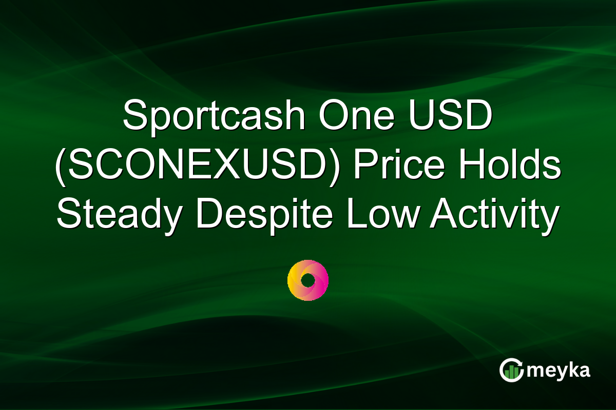 Sportcash One USD (SCONEXUSD) Price Holds Steady Despite Low Activity