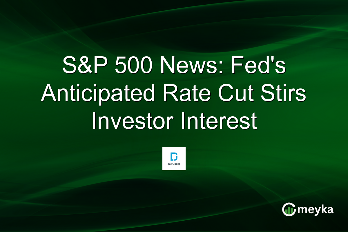 S&P 500 News: Fed's Anticipated Rate Cut Stirs Investor Interest