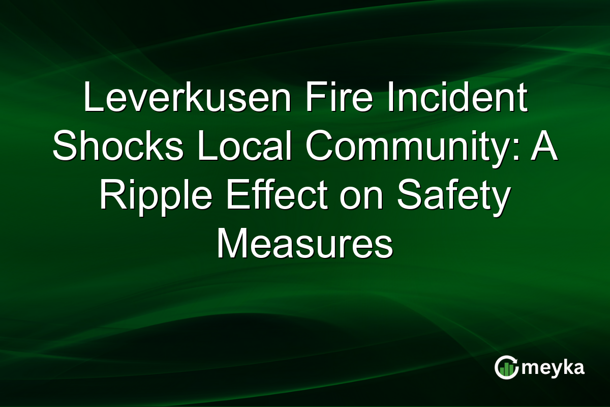 Leverkusen Fire Incident Shocks Local Community: A Ripple Effect on Safety Measures