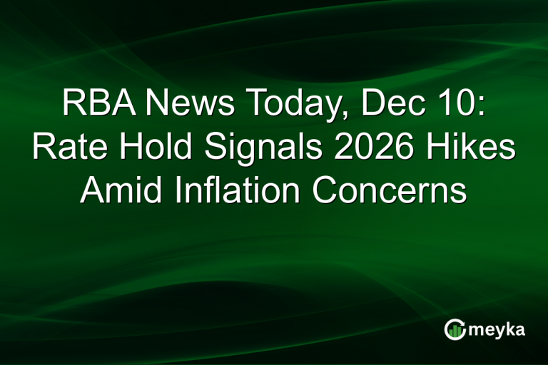 RBA News Today, Dec 10: Rate Hold Signals 2026 Hikes Amid Inflation Concerns