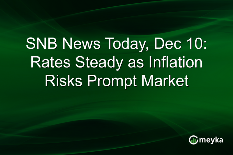 SNB News Today, Dec 10: Rates Steady as Inflation Risks Prompt Market