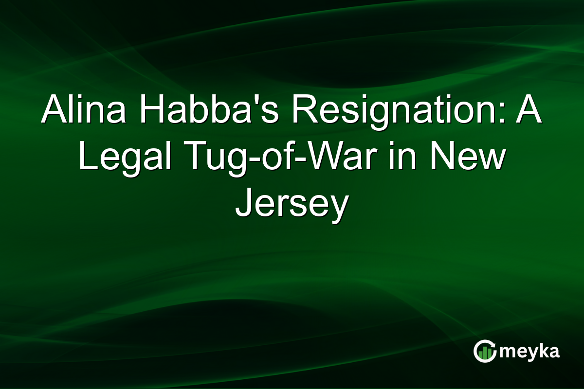 Alina Habba's Resignation: A Legal Tug-of-War in New Jersey