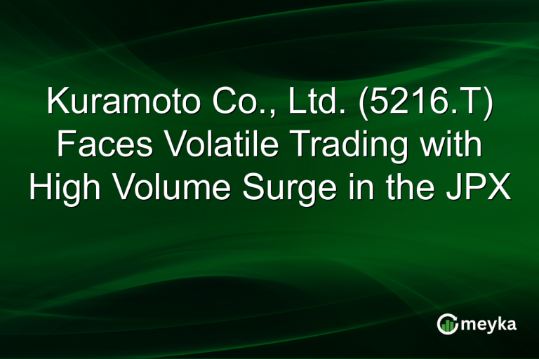 Kuramoto Co., Ltd. (5216.T) Faces Volatile Trading with High Volume Surge in the JPX