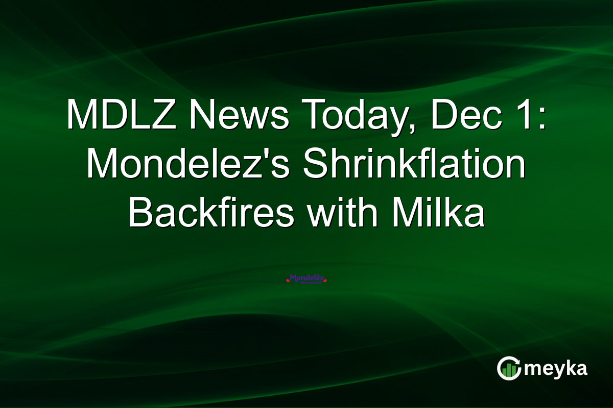 MDLZ News Today, Dec 1: Mondelez's Shrinkflation Backfires with Milka