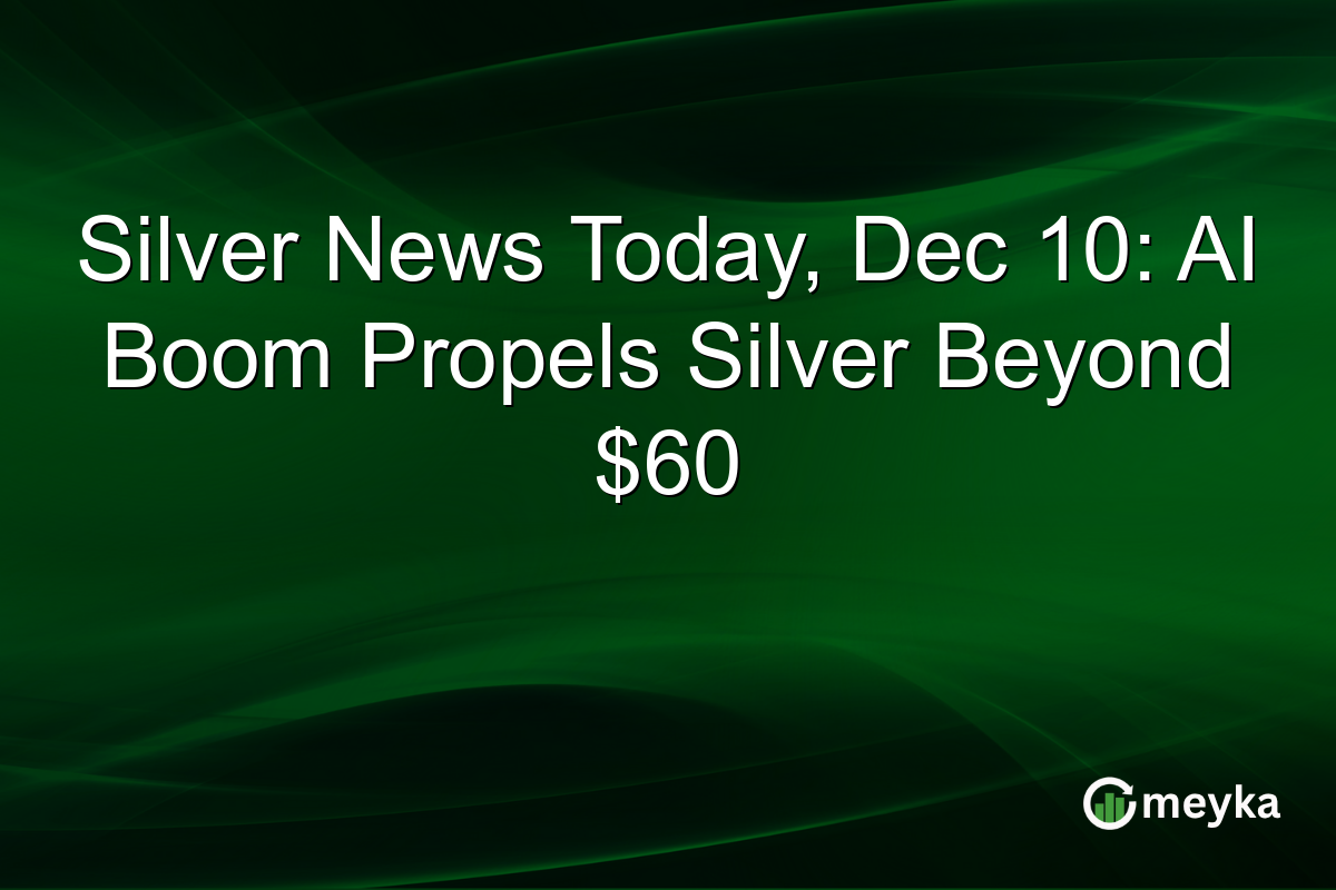 Silver News Today, Dec 10: AI Boom Propels Silver Beyond $60