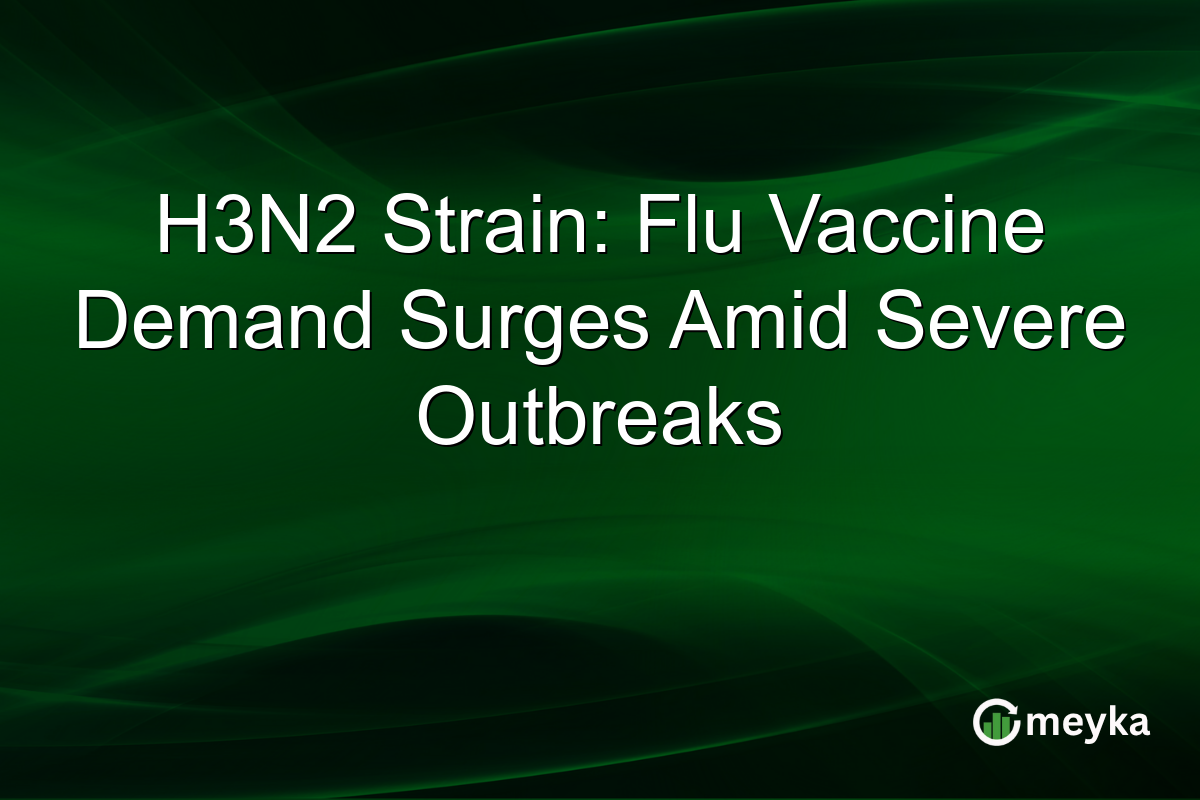 H3N2 Strain: Flu Vaccine Demand Surges Amid Severe Outbreaks