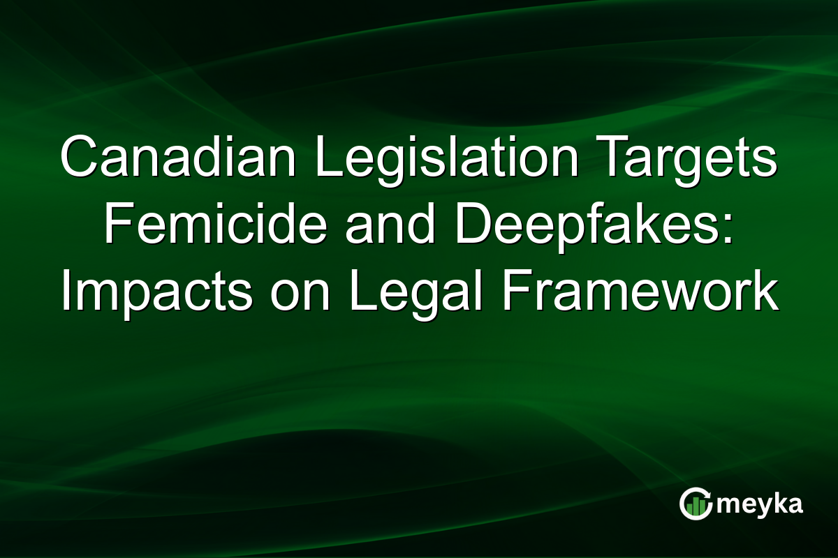 Canadian Legislation Targets Femicide and Deepfakes: Impacts on Legal Framework