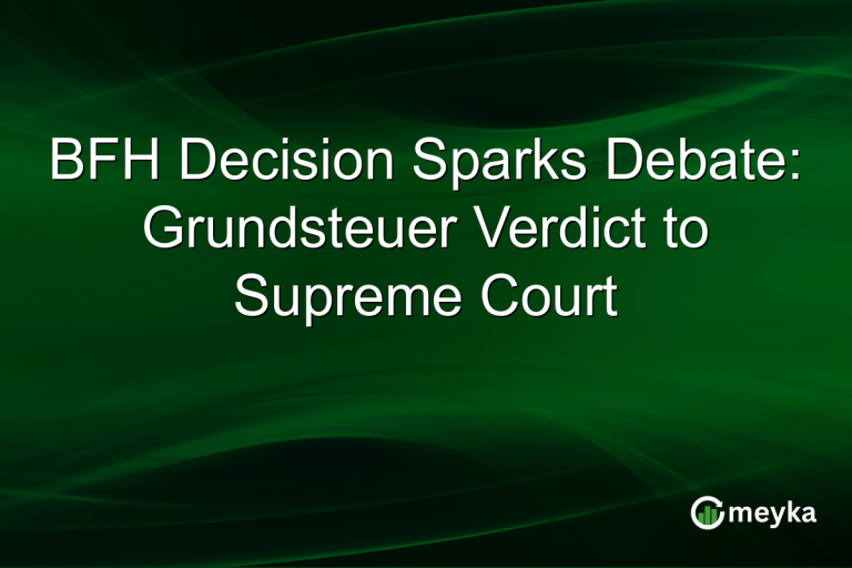 BFH Decision Sparks Debate: Grundsteuer Verdict to Supreme Court
