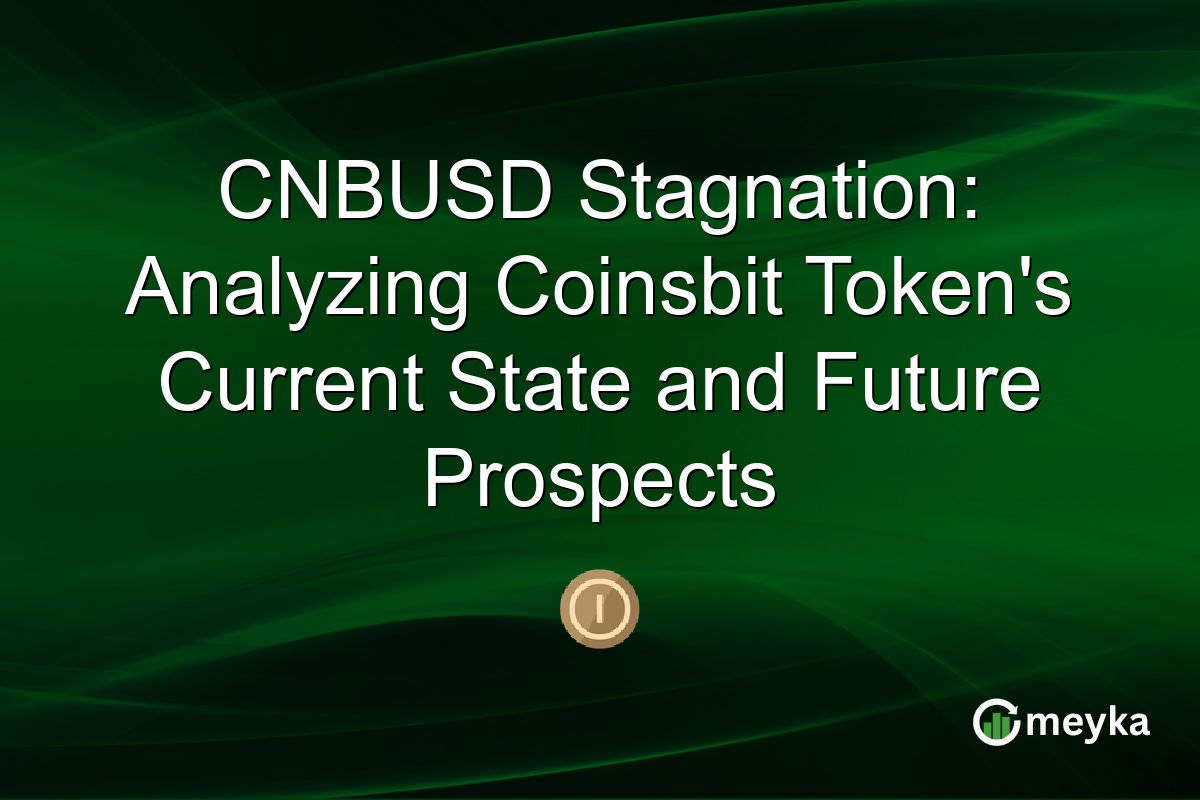CNBUSD Stagnation: Analyzing Coinsbit Token's Current State and Future Prospects