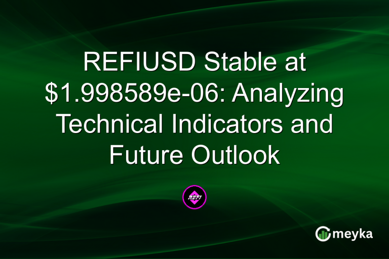 REFIUSD Stable at $1.998589e-06: Analyzing Technical Indicators and Future Outlook