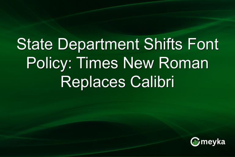 State Department Shifts Font Policy: Times New Roman Replaces Calibri