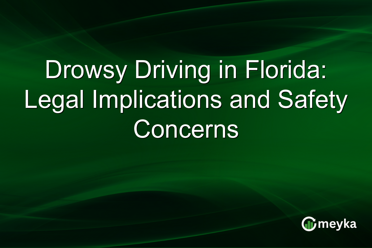 Drowsy Driving in Florida: Legal Implications and Safety Concerns