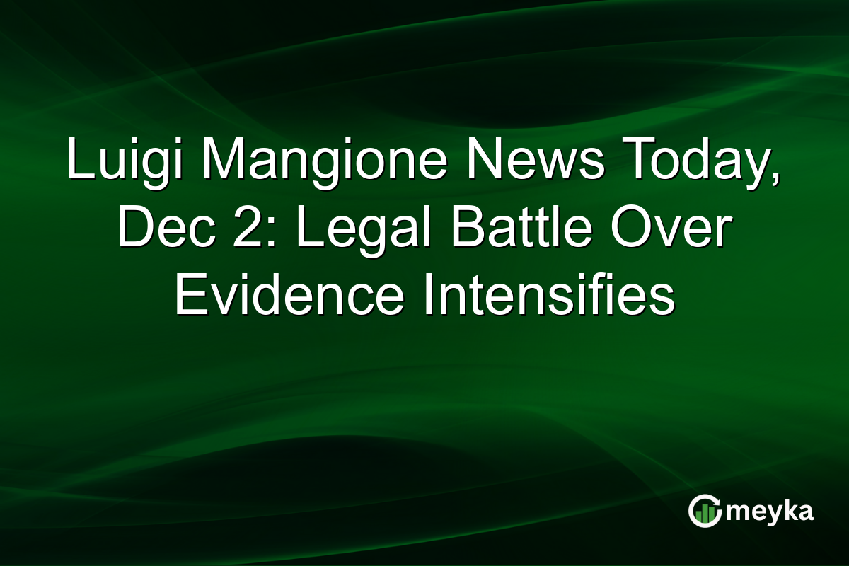 Luigi Mangione News Today, Dec 2: Legal Battle Over Evidence Intensifies