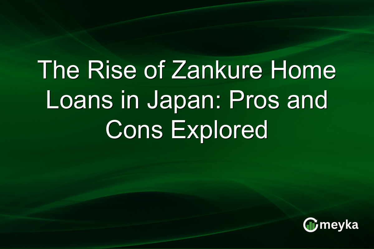The Rise of Zankure Home Loans in Japan: Pros and Cons Explored