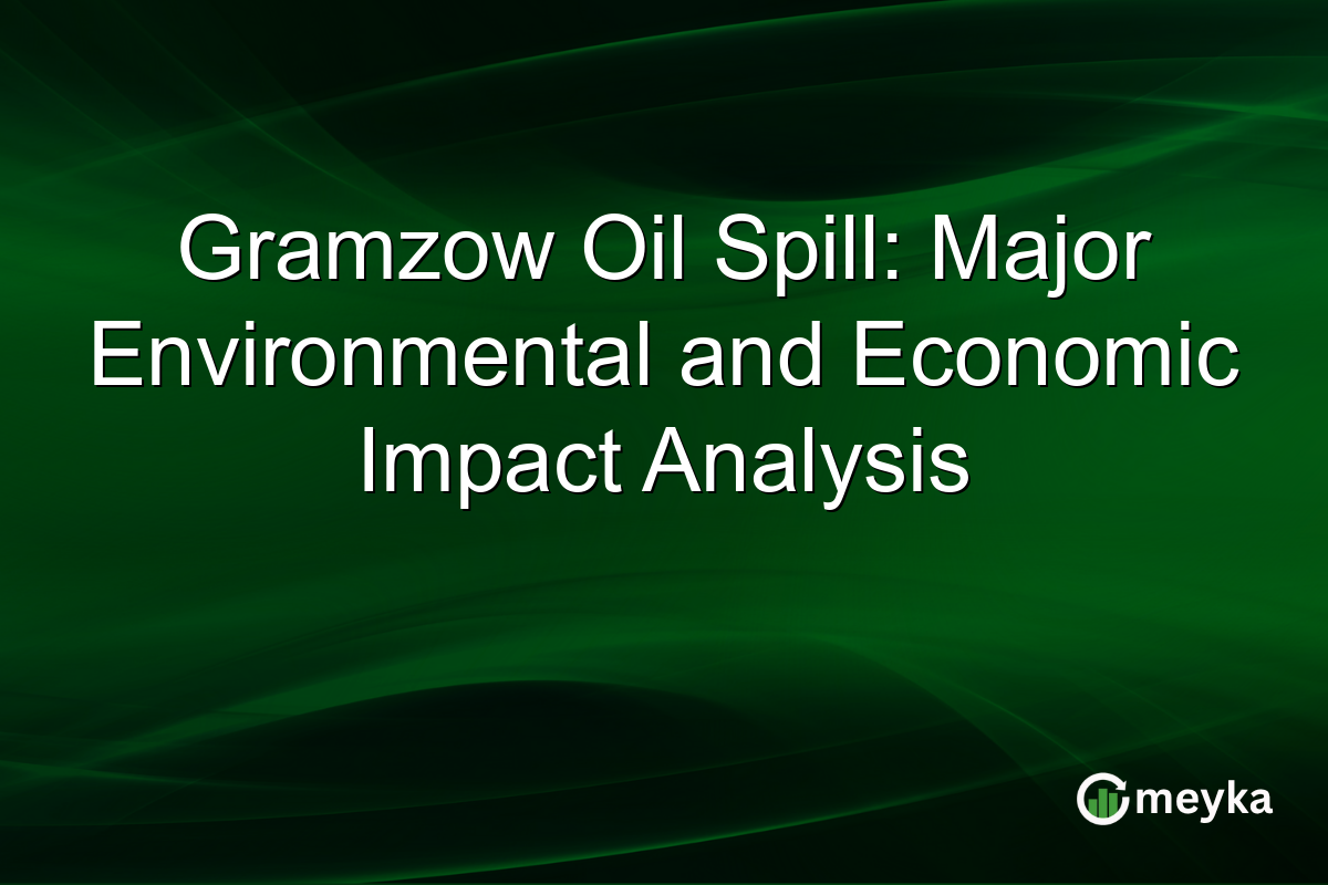 Gramzow Oil Spill: Major Environmental and Economic Impact Analysis