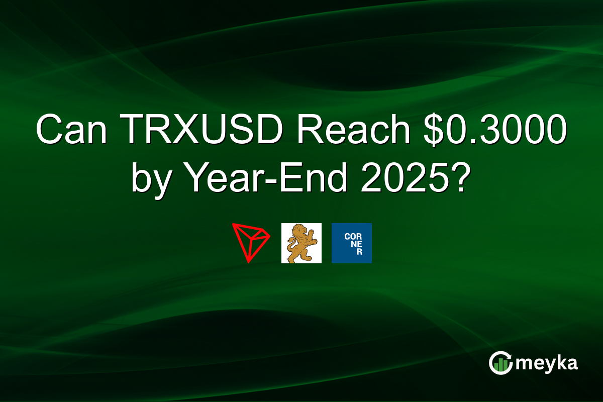 Can TRXUSD Reach $0.3000 by Year-End 2025?