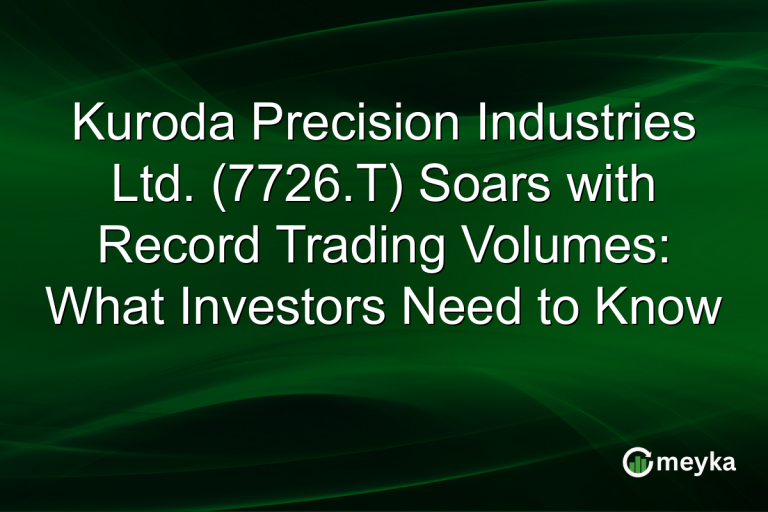 Kuroda Precision Industries Ltd. (7726.T) Soars with Record Trading Volumes: What Investors Need to Know