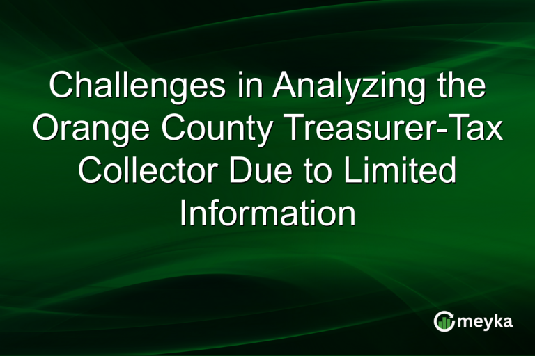 Challenges in Analyzing the Orange County Treasurer-Tax Collector Due to Limited Information