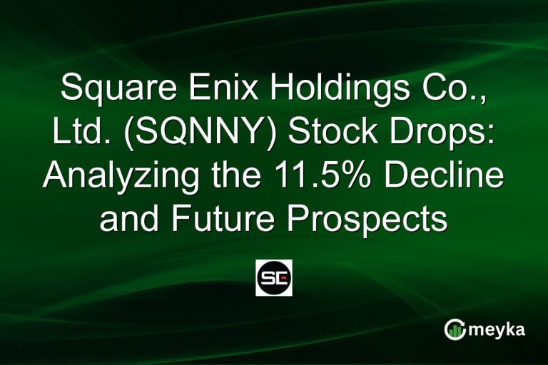 Square Enix Holdings Co., Ltd. (SQNNY) Stock Drops: Analyzing the 11.5% Decline and Future Prospects