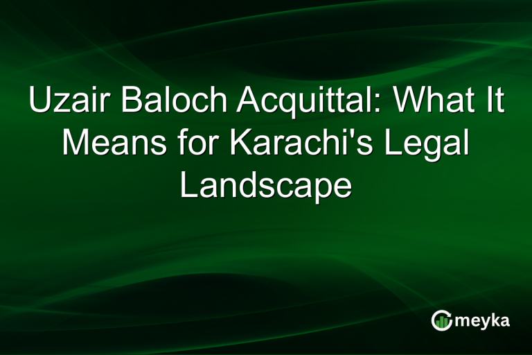 Uzair Baloch Acquittal: What It Means for Karachi's Legal Landscape