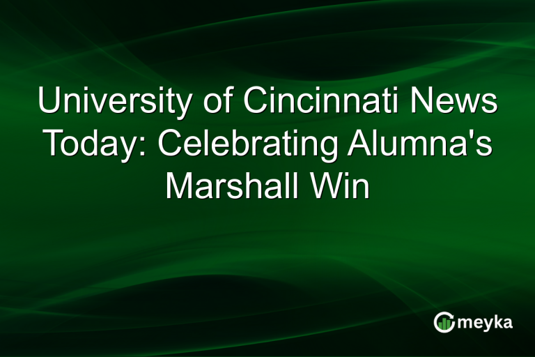University of Cincinnati News Today: Celebrating Alumna's Marshall Win