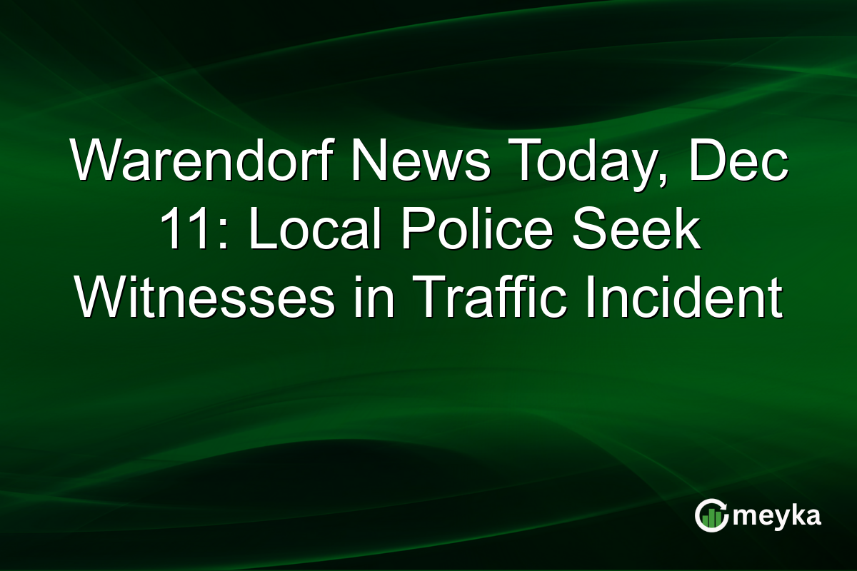 Warendorf News Today, Dec 11: Local Police Seek Witnesses in Traffic Incident