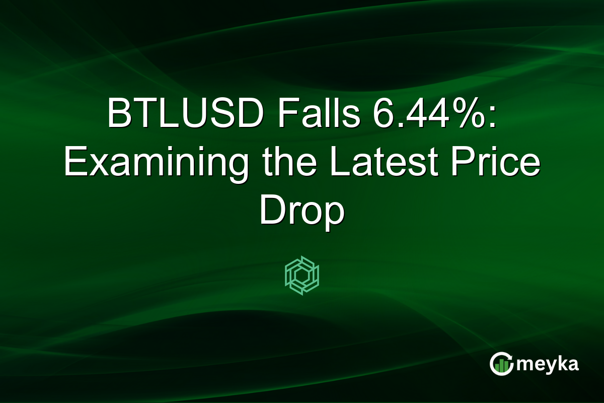 BTLUSD Falls 6.44%: Examining the Latest Price Drop